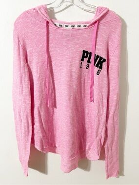 Victoria’s Secret PINK Hooded Sweatshirt Pink Marled PINK 1996 Graphic Hoodie